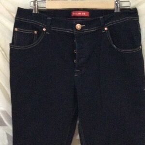Women's Dark indigo blue jeans
